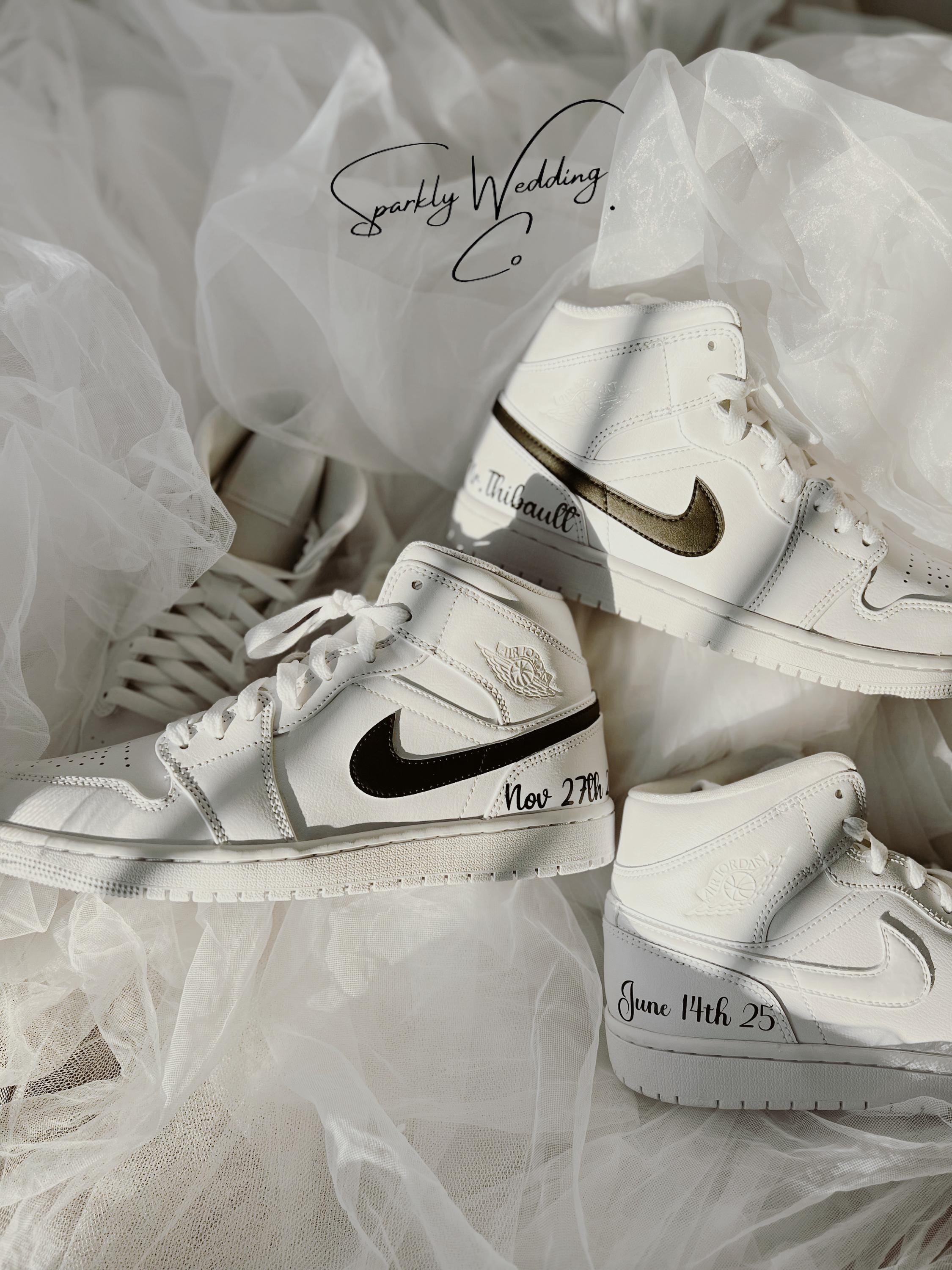 Wedding Shoes Custom Wedding Jordans Matching Wedding Nike Jordans