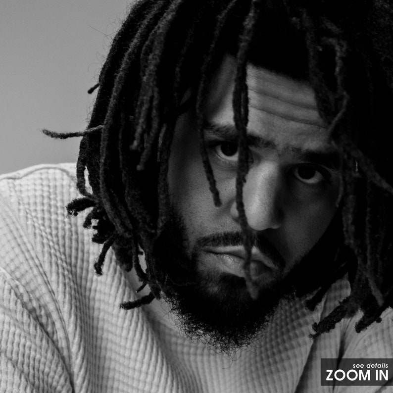 J. Cole Posters / J. Cole Black and White Wall Art Music Etsy