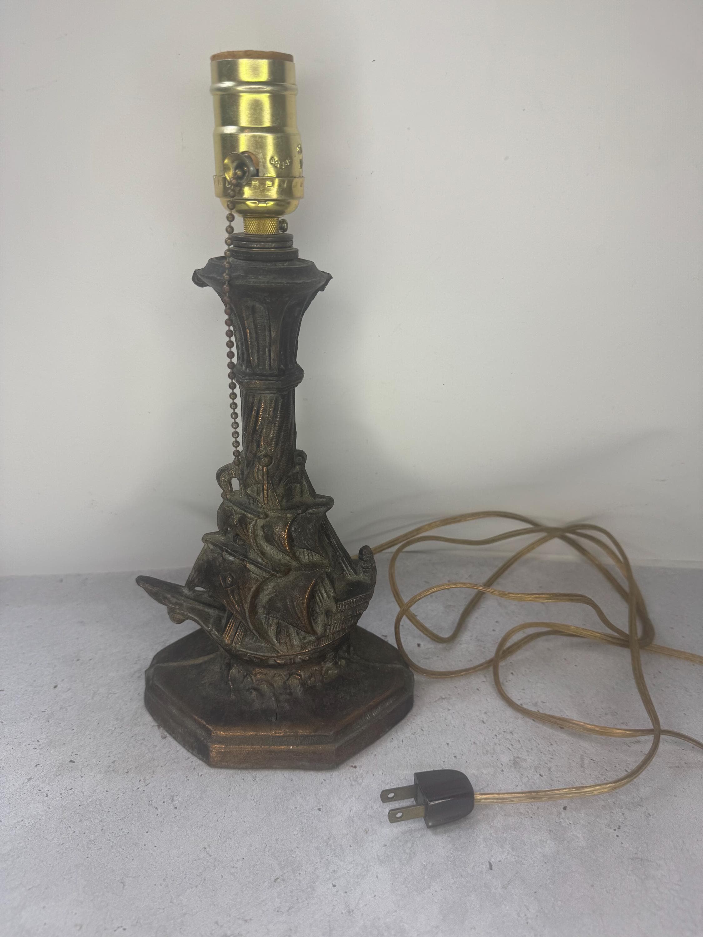 Vintage Bronze Table Lamps - Etsy