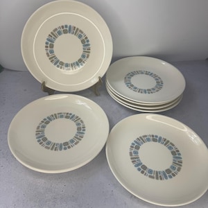 Vintage Cannonsburg Temporama Atomic Starburst 7.25&quot; salad dessert plate