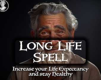 Hechizo para aumentar la esperanza de vida para vivir más tiempo: Ritual de salud para padres Hechizo de larga vida y aumento de la esperanza de vida Magia Eliminación de la mala suerte Curación RÁPIDA