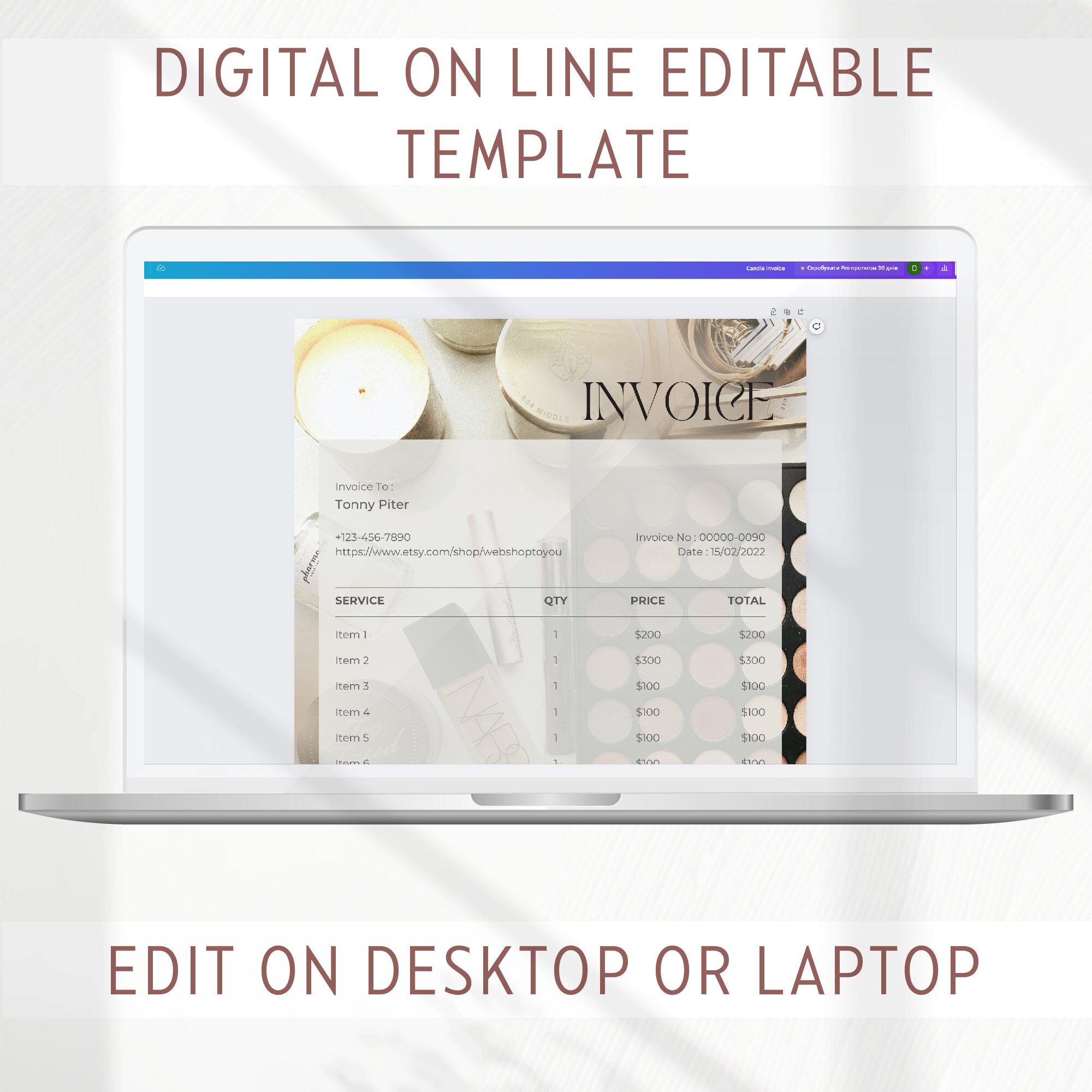 Brand Kit Bundle Pastel Branding Kit Brand Design Canva Editable ...