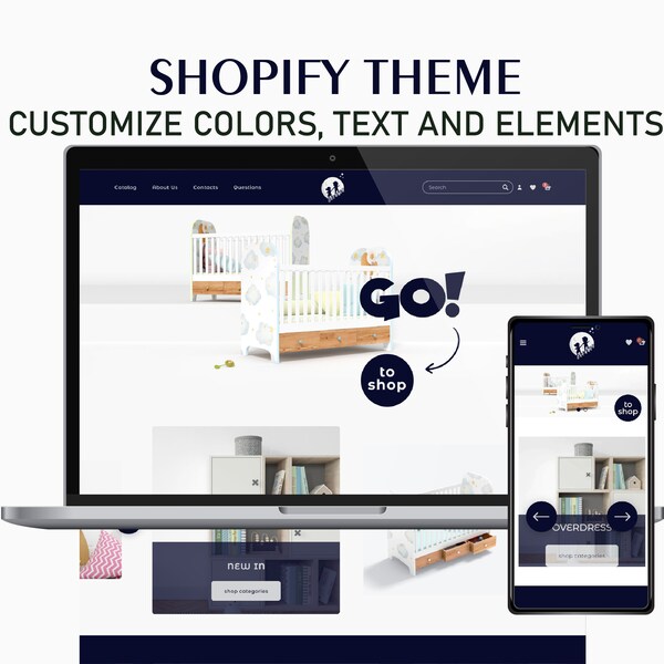 White Shopify Website Template, Shopify Theme, Home Decor Shopify Boutique, Responsive Shopify, Ecommerce Shopify, Clean Shopify Web Design