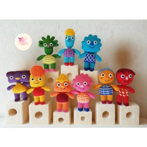 Handmade super sımple songs set of 9 dolls noodle