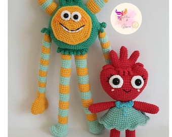 Handmade Super Sımple Songs Monsters Set of 5 - Etsy Canada