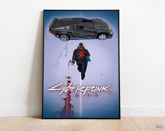Cyberpunk 2077-posterafdruk | Gamingposter | Kamerdecoratie | Wanddecoratie | Gamingdecoratie| Gamingcadeaus | Videogameposter |  Videogameafdruk