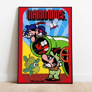 Mario Poster Print | Gaming Poster | Room Decor | Wall Decor | Gaming Decor| Gaming Gifts | Video Game Poster | Video Game Print