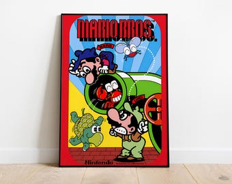 Mario Poster Print | Gaming Poster | Room Decor | Wall Decor | Gaming Decor| Gaming Gifts | Video Game Poster | Video Game Print