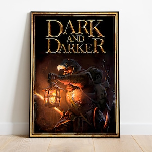 Dark and Darker Poster Print | Gaming Poster | Room Decor | Wall Decor | Gaming Decor| Gaming Gifts | Video Game Poster | Video Game Print