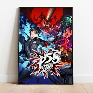 Persona 5 Poster Print | Gaming Poster | Room Decor | Wall Decor | Gaming Decor| Gaming Gifts | Video Game Poster |Video Game Print