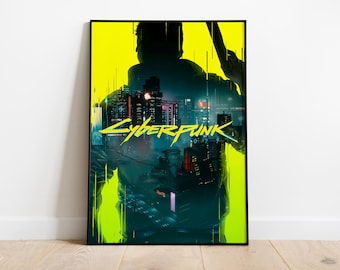 Cyberpunk 2077-posterafdruk | Gamingposter | Kamerdecoratie | Wanddecoratie | Gamingdecoratie| Gamingcadeaus | Videogameposter |  Videogameafdruk