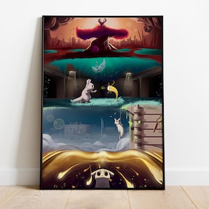 Rain World Poster Print | Gaming Poster | Room Decor | Wall Decor | Gaming Decor| Gaming Gifts | Video Game Poster | Video Game Print