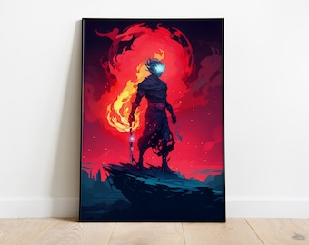 Dead Cells Poster Print | Gaming Poster | Room Decor | Wall Decor | Gaming Decor| Gaming Gifts | Video Game Poster |  Video Game Print