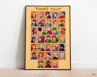 Stardew Valley Poster Print | Gaming Poster | Room Decor | Wall Decor | Gaming Decor| Gaming Gifts | Video Game Poster | Video Game Print
