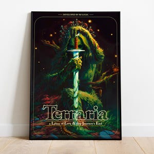 Terraria Poster Print | Gaming Poster | Room Decor | Wall Decor | Gaming Decor | Gaming Gifts | Video Game Poster | Video Game Print