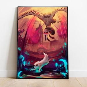 Rain World Poster Print | Gaming Poster | Room Decor | Wall Decor | Gaming Decor | Gaming Gifts | Video Game Poster | Video Game Print