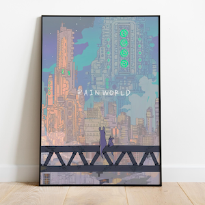 Rain World Poster Print | Gaming Poster | Room Decor | Wall Decor | Gaming Decor| Gaming Gifts | Video Game Poster | Video Game Print