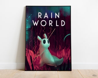 Rain World Poster Print | Gaming Poster | Room Decor | Wall Decor | Gaming Decor| Gaming Gifts | Video Game Poster | Video Game Print