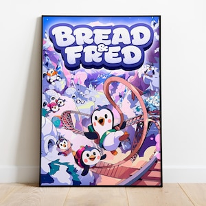Bread & Fred Poster Print | Gaming Poster | Room Decor | Wall Decor | Gaming Decor| Gaming Gifts | Video Game Poster | Video Game Print