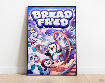 Bread & Fred Poster Print | Gaming Poster | Room Decor | Wall Decor | Gaming Decor| Gaming Gifts | Video Game Poster | Video Game Print