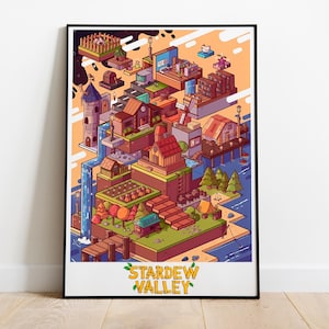 Stardew Valley Poster Print | Gaming Poster | Room Decor | Wall Decor | Gaming Decor| Gaming Gifts | Video Game Poster | Video Game Print