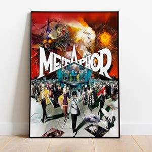 Metaphor: ReFantazio Poster Print | Gaming Poster | Room Decor | Wall Decor | Gaming Decor|Gaming Gifts |Video Game Poster |Video Game Print