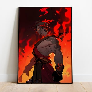 Hades Poster Print | Gaming Poster | Room Decor | Wall Decor | Gaming Decor| Gaming Gifts | Video Game Poster | Video Game Print