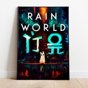 Rain World Poster Print | Gaming Poster | Room Decor | Wall Decor | Gaming Decor| Gaming Gifts | Video Game Poster | Video Game Print