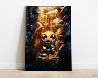 Binding of Isaac Poster Print | Gaming Poster | Room Decor | Wall Decor | Gaming Decor | Gaming Gifts | Video Game Poster | Video Game Print
