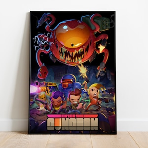 Enter the Gungeon Poster Print | Gaming Poster | Room Decor | Wall Decor | Gaming Decor| Gaming Gifts | Video Game Poster | Video Game Print