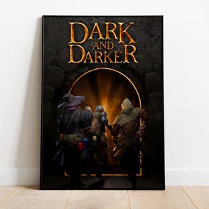 Dark and Darker Poster Print | Gaming Poster | Room Decor | Wall Decor | Gaming Decor| Gaming Gifts | Video Game Poster | Video Game Print