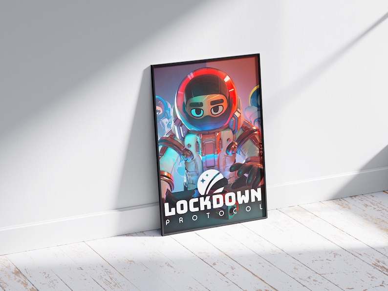 Lockdown Protocol Poster Print | Gaming Poster | Room Decor | Wall ...