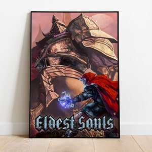 Eldest Souls Poster Print | Gaming Poster | Room Decor | Wall Decor | Gaming Decor| Gaming Gifts | Video Game Poster |  Video Game Print