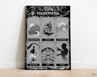 Phasmophobia Poster Print | Gaming Poster | Room Decor | Wall Decor | Gaming Decor| Gaming Gifts | Video Game Poster | Video Game Print