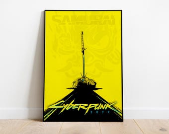 Cyberpunk 2077-posterafdruk | Gamingposter | Kamerdecoratie | Wanddecoratie | Gamingdecoratie| Gamingcadeaus | Videogameposter |  Videogameafdruk