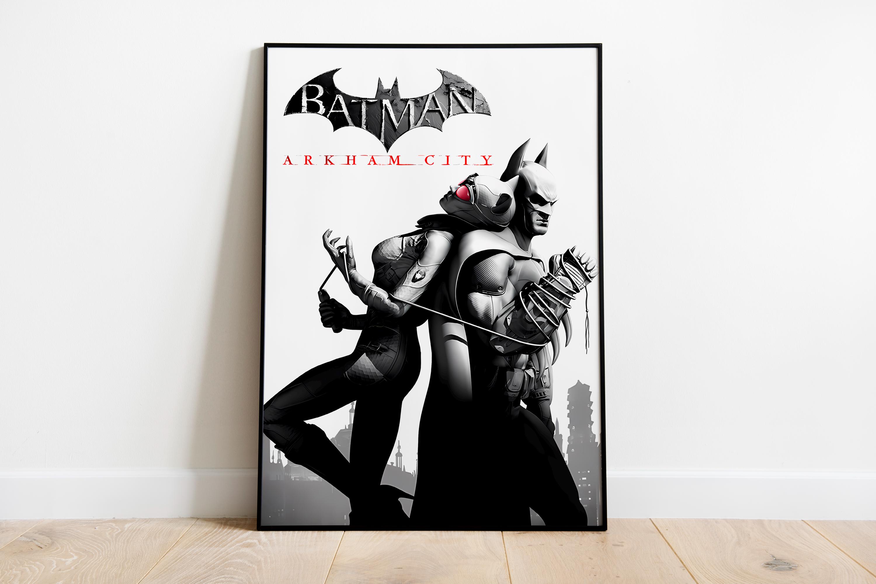 Arkham city poster - Etsy Österreich, image size:3000x2002