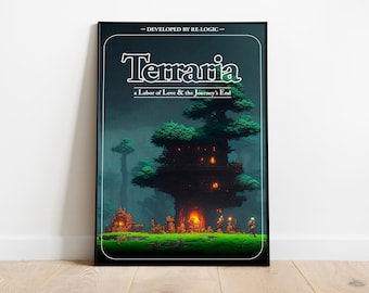 Terraria Poster Print | Gaming Poster | Room Decor | Wall Decor | Gaming Decor | Gaming Gifts | Video Game Poster | Video Game Print