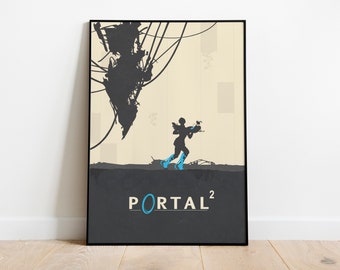 Portal Poster Print | Gaming Poster | Room Decor | Wall Decor | Gaming Decor| Gaming Gifts | Video Game Poster |Video Game Print