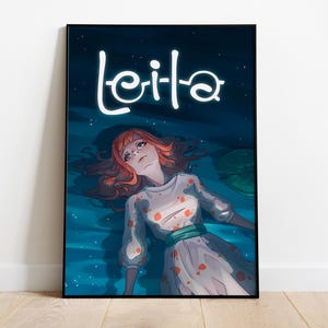 Leila Poster Print | Gaming Poster | Room Decor | Wall Decor | Gaming Decor| Gaming Gifts | Video Game Poster | Video Game Print