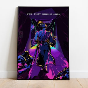 Katana Zero Poster Print | Gaming Poster | Room Decor | Wall Decor | Gaming Decor| Gaming Gifts | Video Game Poster | Video Game Print