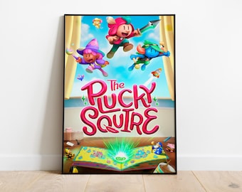 The Plucky Squire Poster Print | Gaming Poster | Room Decor | Wall Decor | Gaming Decor| Gaming Gifts | Video Game Poster | Video Game Print