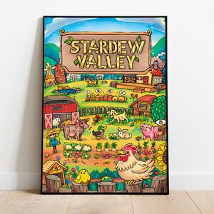 Stardew Valley Poster Print | Gaming Poster | Room Decor | Wall Decor | Gaming Decor| Gaming Gifts | Video Game Poster | Video Game Print