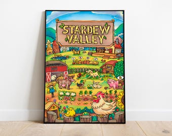Stardew Valley Poster Print | Gaming Poster | Room Decor | Wall Decor | Gaming Decor| Gaming Gifts | Video Game Poster | Video Game Print