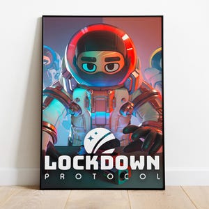 Lockdown Protocol Poster Print | Gaming Poster | Room Decor | Wall Decor | Gaming Decor| Gaming Gifts | Video Game Poster | Video Game Print
