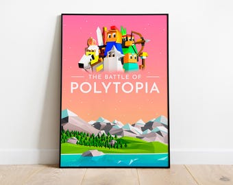 Polytopia Poster Print | Gaming Poster | Room Decor | Wall Decor | Gaming Decor| Gaming Gifts | Video Game Poster | Video Game Print