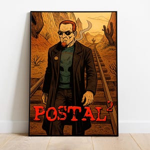 Postal 2 Poster Print | Gaming Poster | Room Decor | Wall Decor | Gaming Decor| Gaming Gifts | Video Game Poster |  Video Game Print