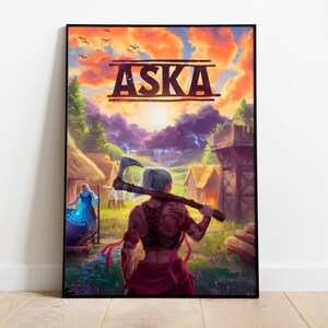 ASKA Poster Print | Gaming Poster | Room Decor | Wall Decor | Gaming Decor| Gaming Gifts | Video Game Poster | Video Game Print
