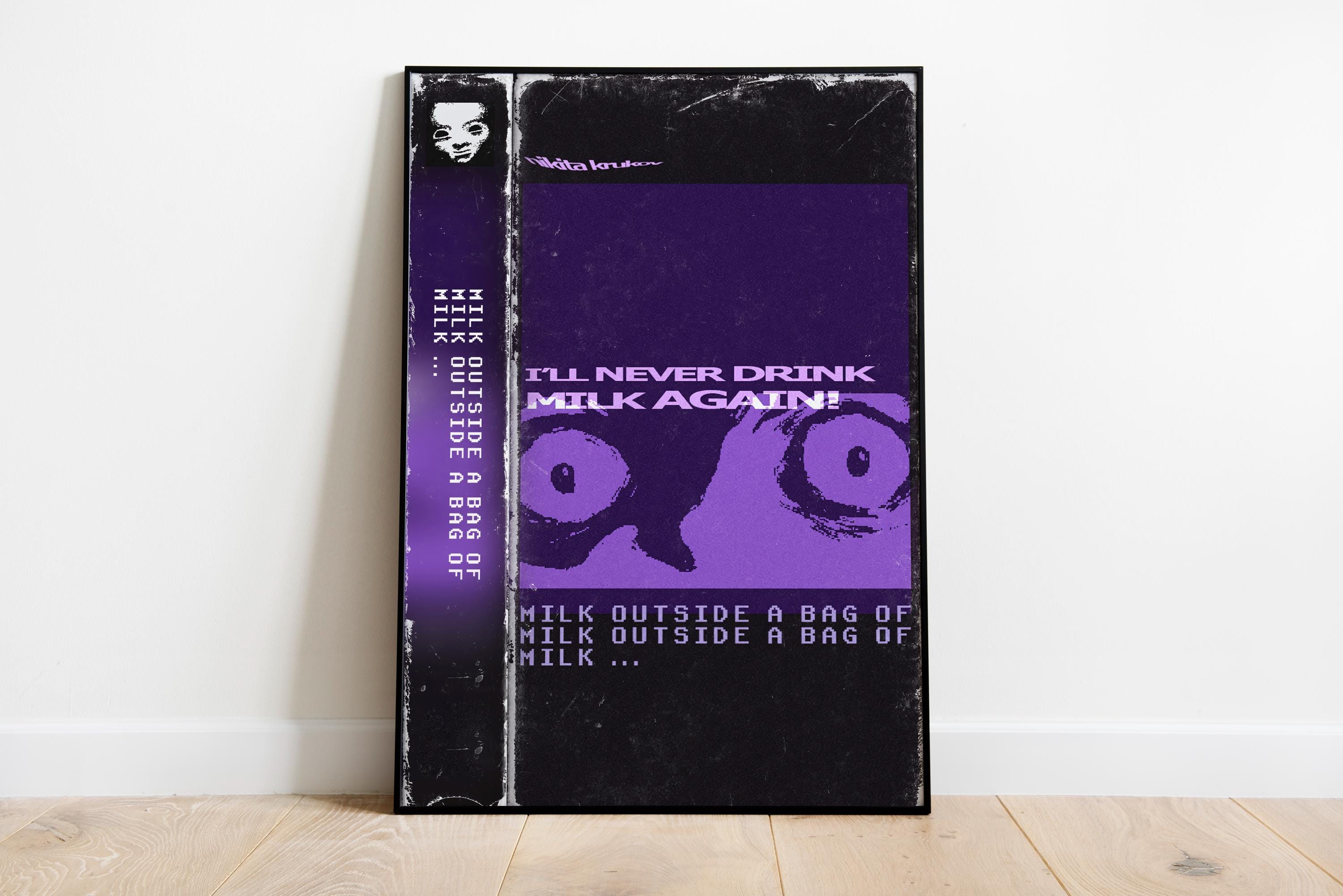 Milk Outside a Bag Poster Print | Gaming Poster | Room Decor