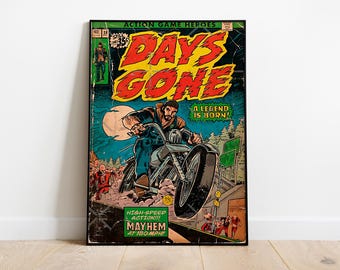 Days Gone Poster Print | Gaming Poster | Room Decor | Wall Decor | Gaming Decor| Gaming Gifts | Video Game Poster |  Video Game Print