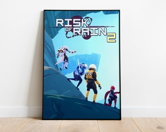 Risk of Rain Poster Print | Gaming Poster | Room Decor | Wall Decor | Gaming Decor| Gaming Gifts | Video Game Poster | Video Game Print